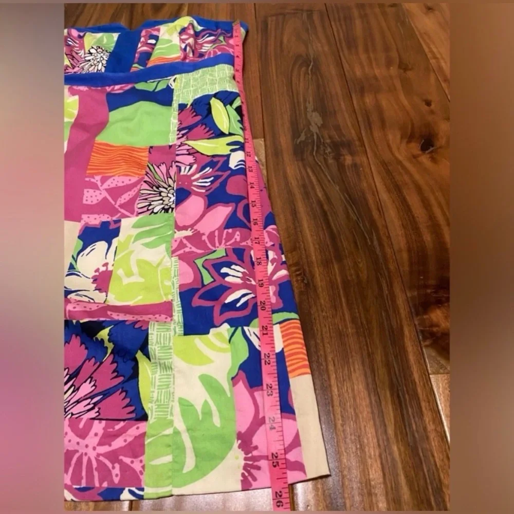 Lilly Pulitzer Strapless Dress in Pink, Green, and Blue 4 - Picture 9 of 9